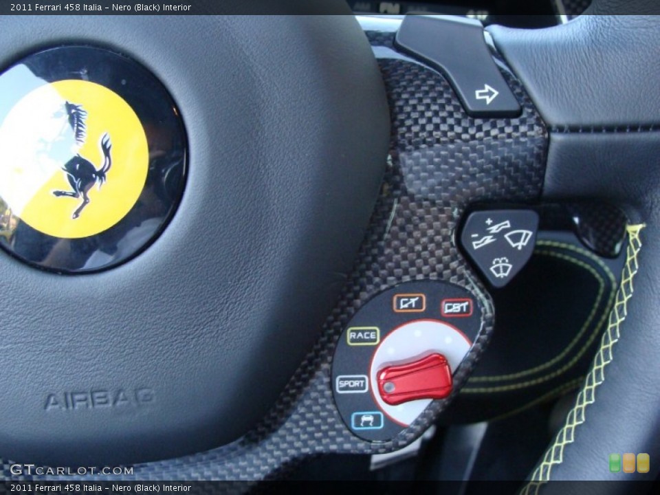 Nero (Black) Interior Controls for the 2011 Ferrari 458 Italia #55044258