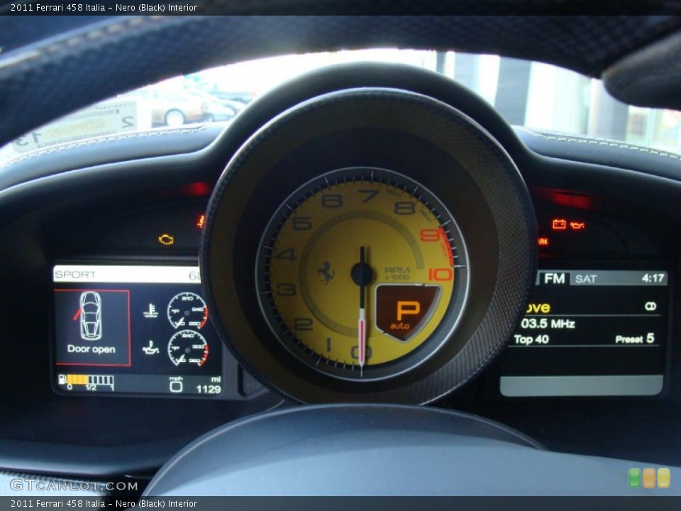 Nero (Black) Interior Gauges for the 2011 Ferrari 458 Italia #55044267