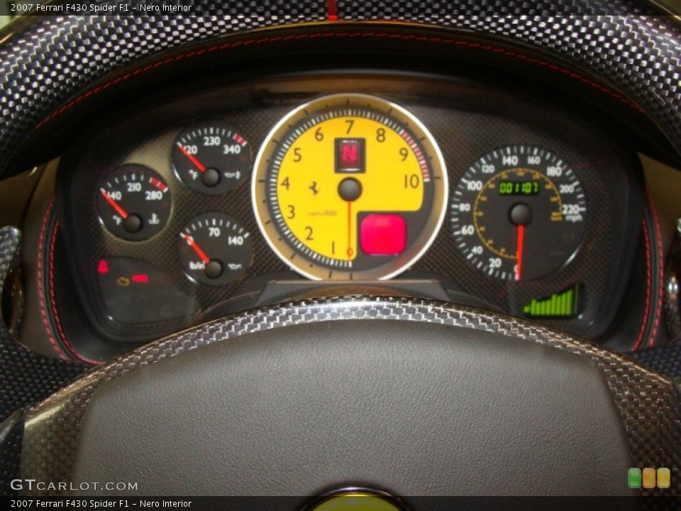 Nero Interior Gauges for the 2007 Ferrari F430 Spider F1 #55044597
