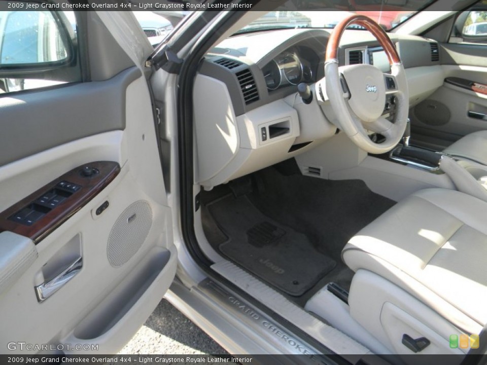 Light Graystone Royale Leather Interior Photo for the 2009 Jeep Grand Cherokee Overland 4x4 #55044734