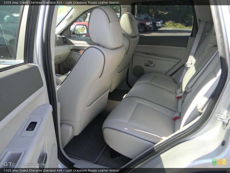 Light Graystone Royale Leather Interior Photo for the 2009 Jeep Grand Cherokee Overland 4x4 #55044750