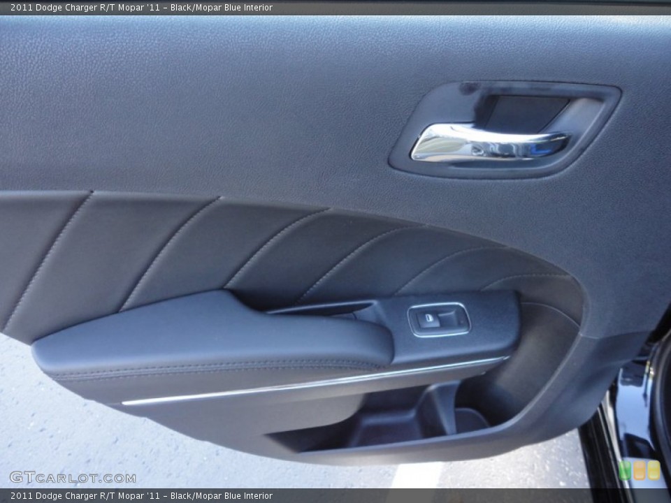 Black/Mopar Blue Interior Door Panel for the 2011 Dodge Charger R/T Mopar '11 #55046964