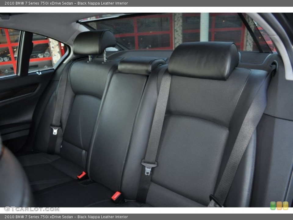 Black Nappa Leather Interior Photo for the 2010 BMW 7 Series 750i xDrive Sedan #55048457