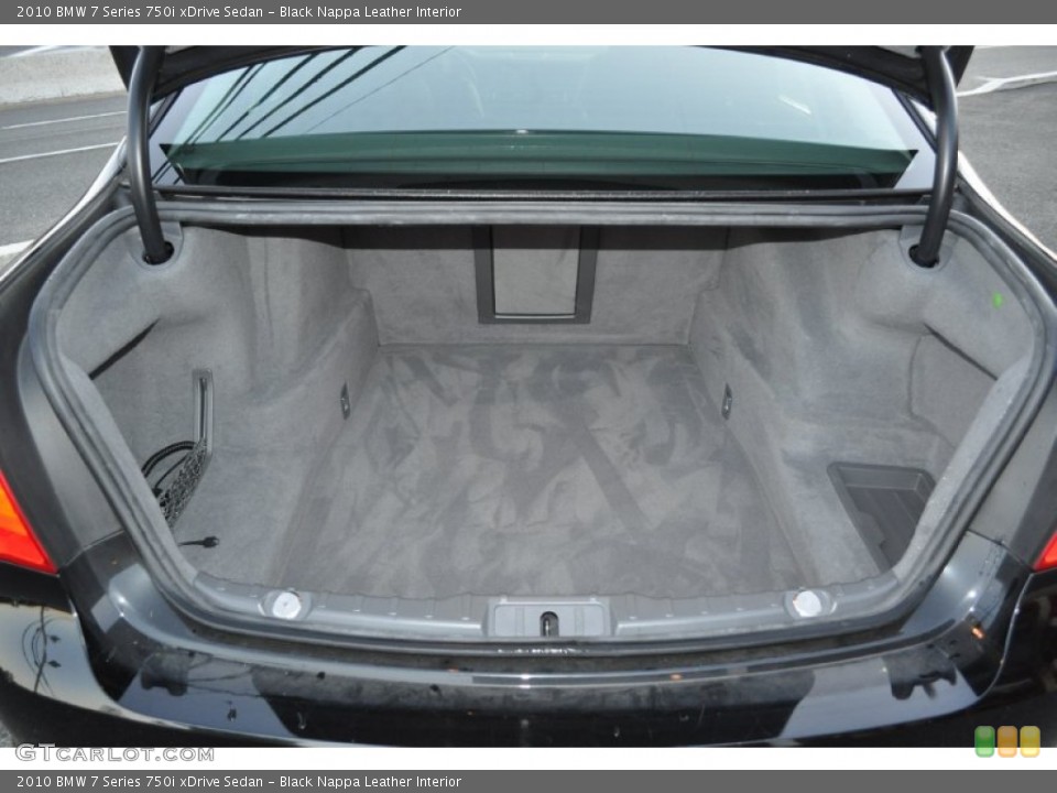Black Nappa Leather Interior Trunk for the 2010 BMW 7 Series 750i xDrive Sedan #55048473