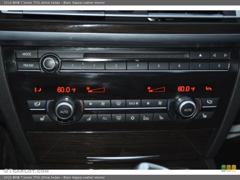 Black Nappa Leather Interior Controls for the 2010 BMW 7 Series 750i xDrive Sedan #55048576