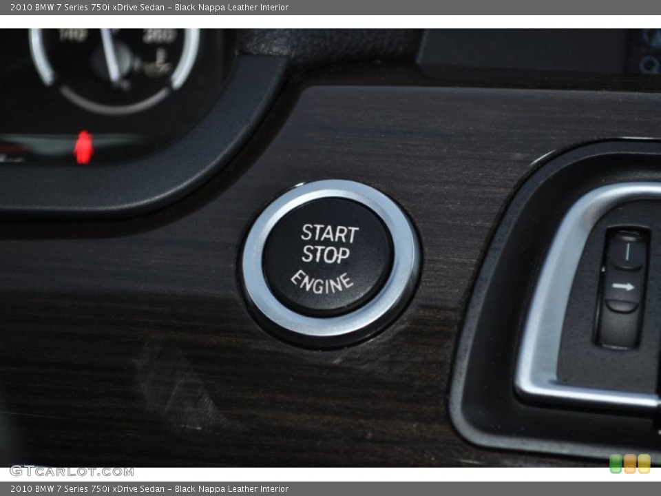 Black Nappa Leather Interior Controls for the 2010 BMW 7 Series 750i xDrive Sedan #55048585