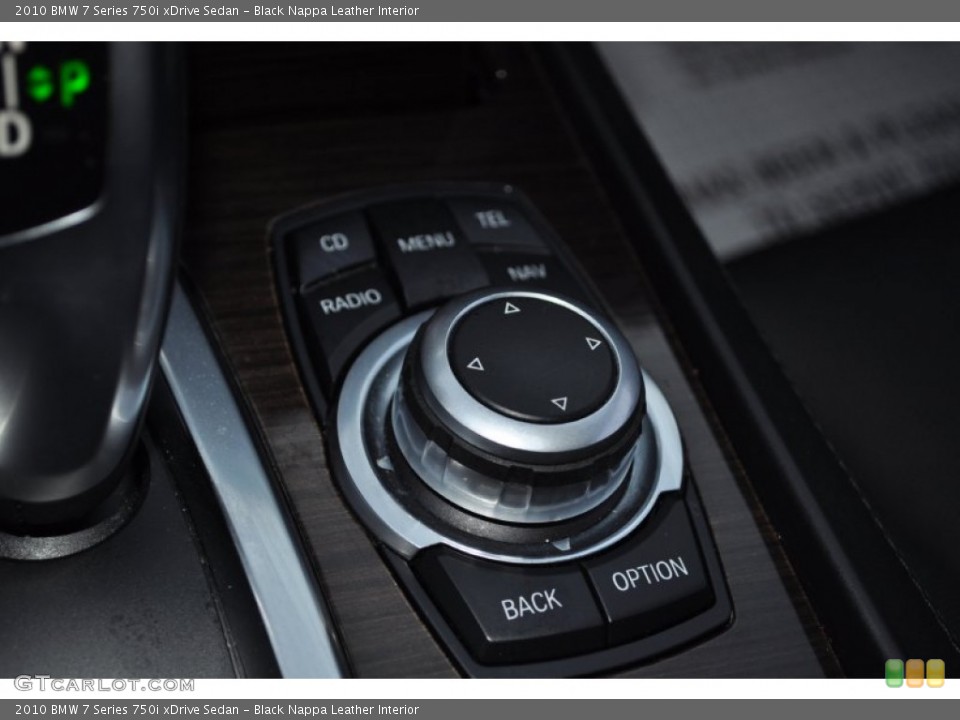 Black Nappa Leather Interior Controls for the 2010 BMW 7 Series 750i xDrive Sedan #55048596