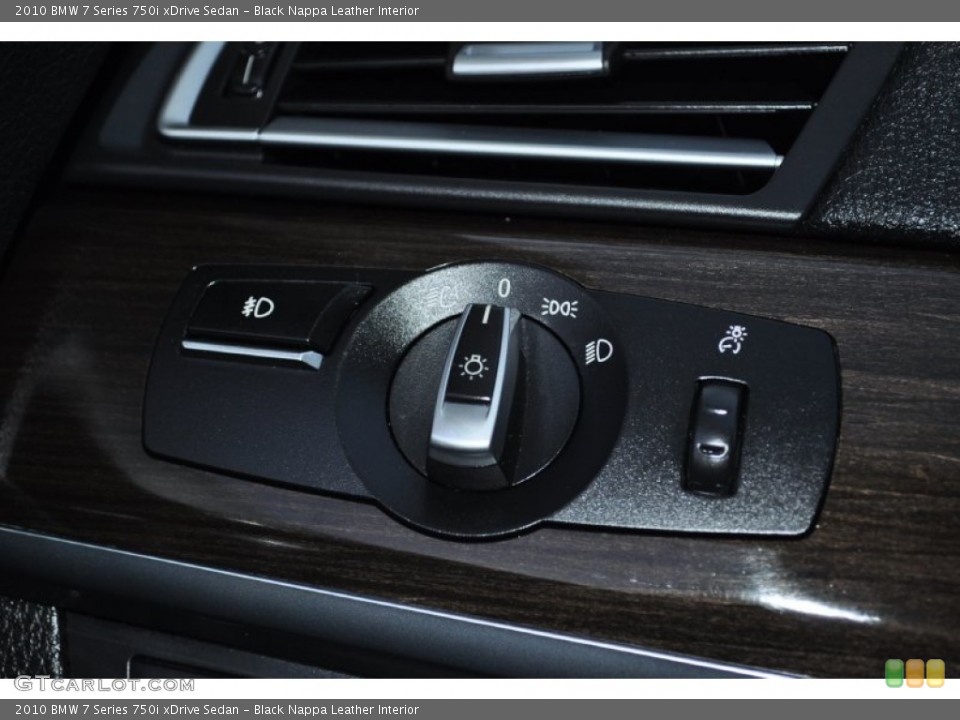Black Nappa Leather Interior Controls for the 2010 BMW 7 Series 750i xDrive Sedan #55048626