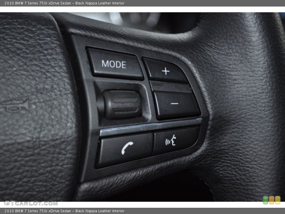 Black Nappa Leather Interior Controls for the 2010 BMW 7 Series 750i xDrive Sedan #55048651
