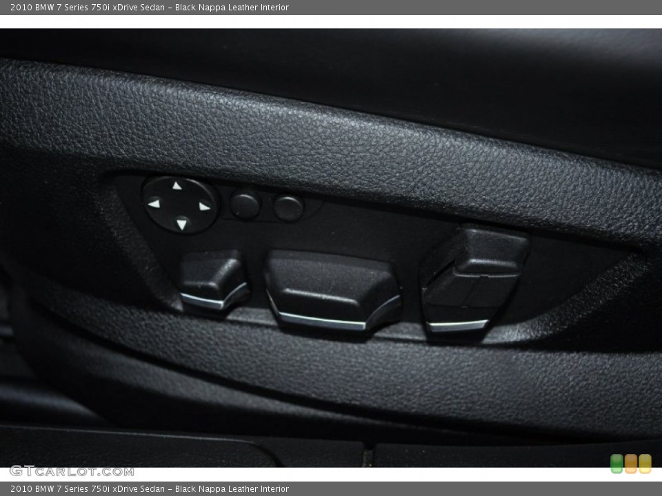 Black Nappa Leather Interior Controls for the 2010 BMW 7 Series 750i xDrive Sedan #55048667