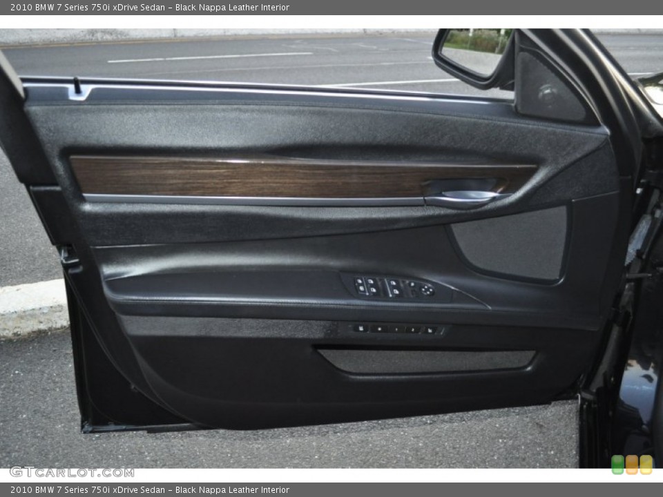 Black Nappa Leather Interior Door Panel for the 2010 BMW 7 Series 750i xDrive Sedan #55048674