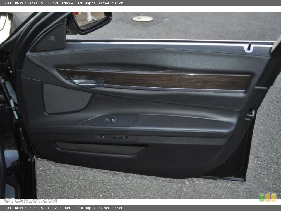 Black Nappa Leather Interior Door Panel for the 2010 BMW 7 Series 750i xDrive Sedan #55048683