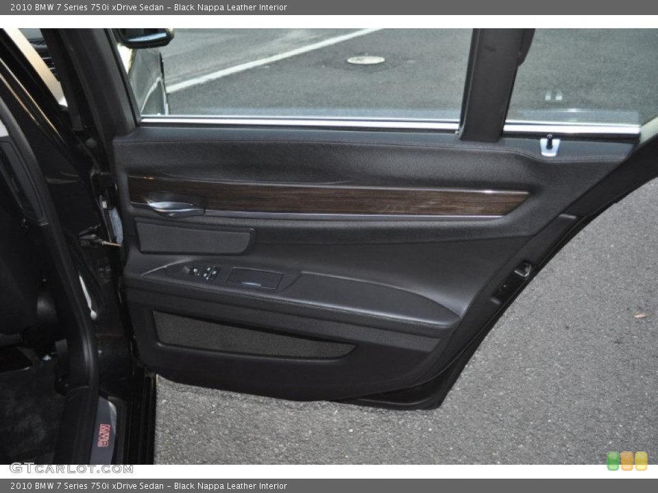 Black Nappa Leather Interior Door Panel for the 2010 BMW 7 Series 750i xDrive Sedan #55048691