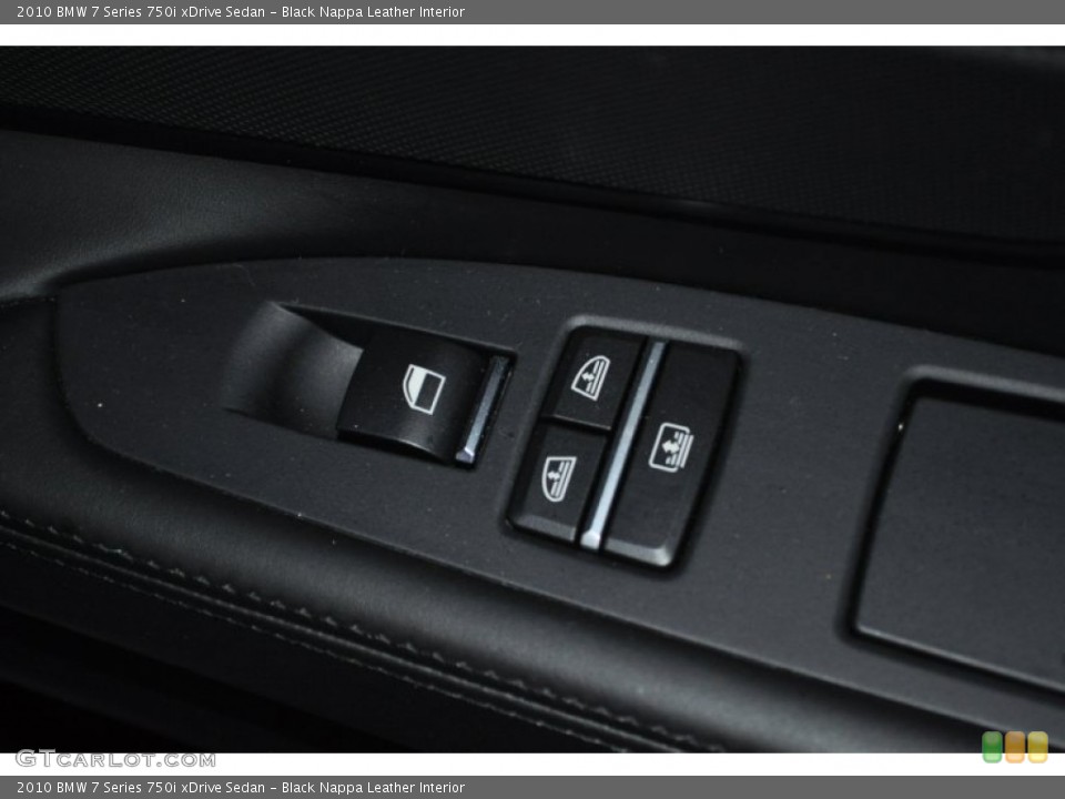 Black Nappa Leather Interior Controls for the 2010 BMW 7 Series 750i xDrive Sedan #55048699