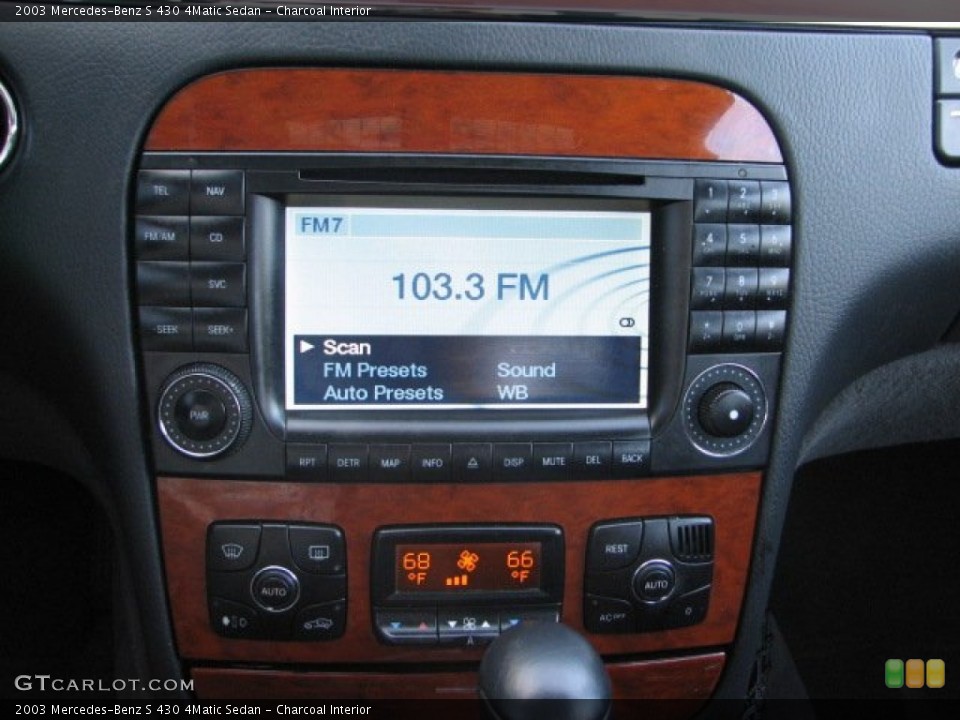 Charcoal Interior Audio System for the 2003 Mercedes-Benz S 430 4Matic Sedan #55049455