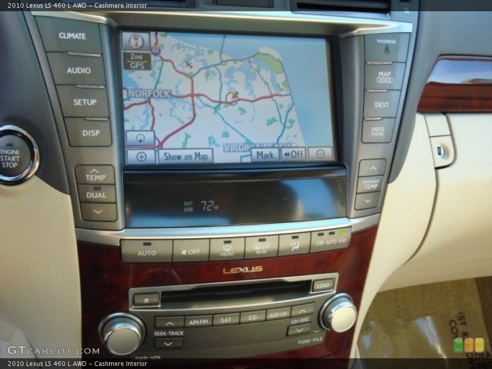 Cashmere Interior Navigation for the 2010 Lexus LS 460 L AWD #55049666
