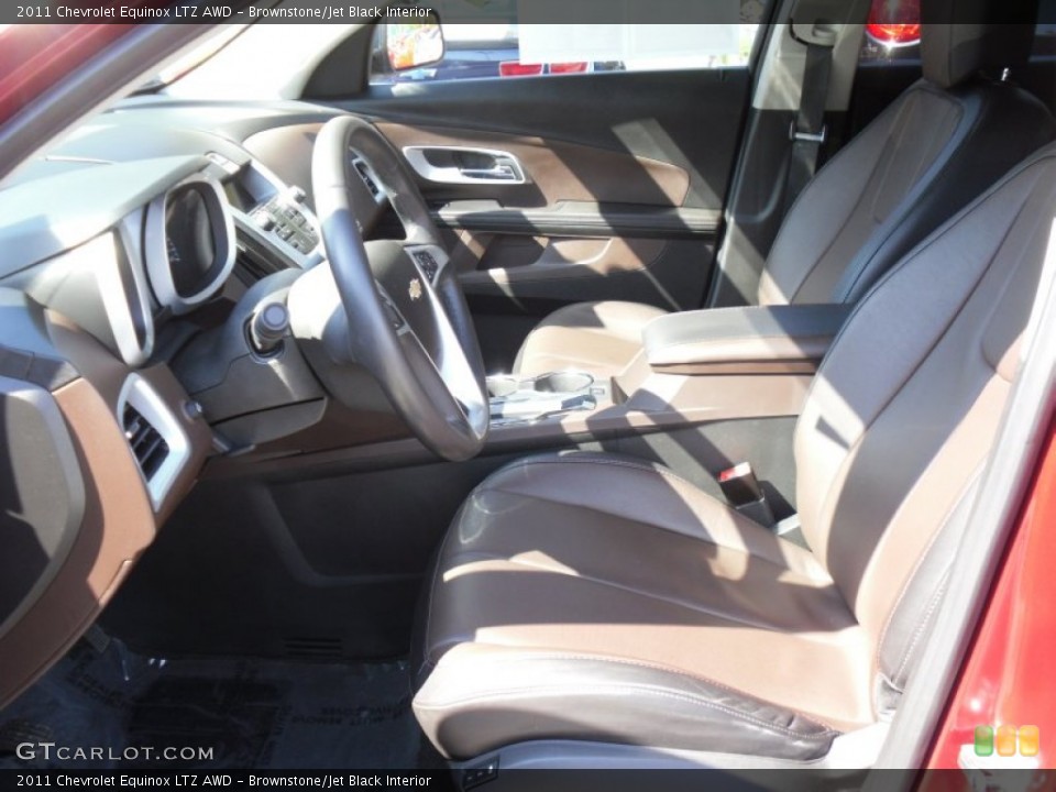 Brownstone/Jet Black Interior Photo for the 2011 Chevrolet Equinox LTZ AWD #55050939