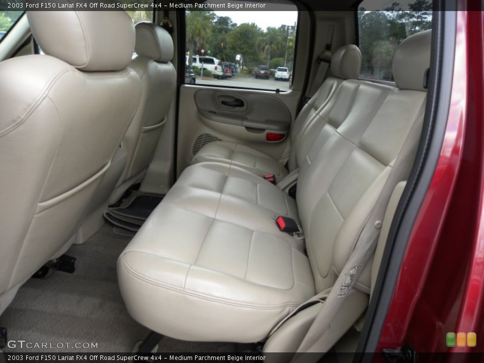 Medium Parchment Beige Interior Photo for the 2003 Ford F150 Lariat FX4 Off Road SuperCrew 4x4 #55051632