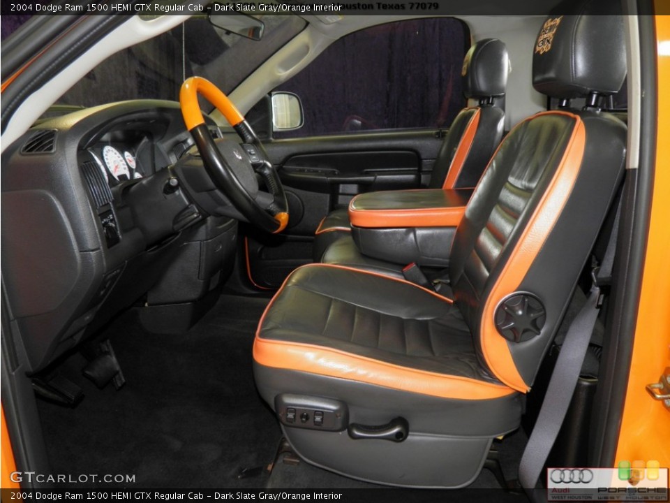 Dark Slate Gray/Orange Interior Photo for the 2004 Dodge Ram 1500 HEMI GTX Regular Cab #55052253