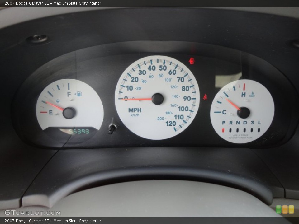 Medium Slate Gray Interior Gauges for the 2007 Dodge Caravan SE #55052486