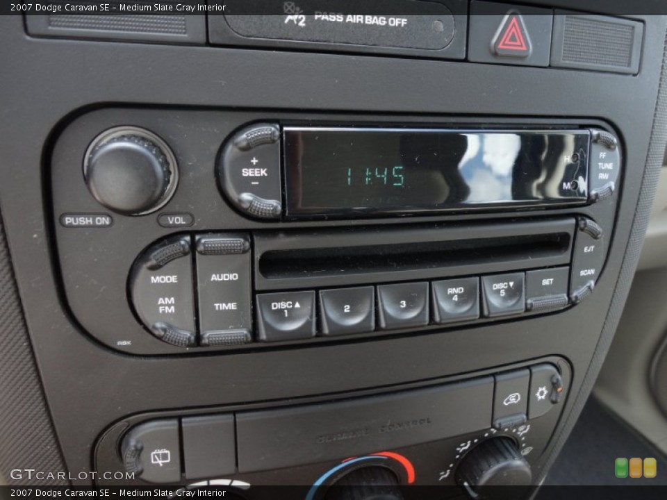 Medium Slate Gray Interior Audio System for the 2007 Dodge Caravan SE #55052494