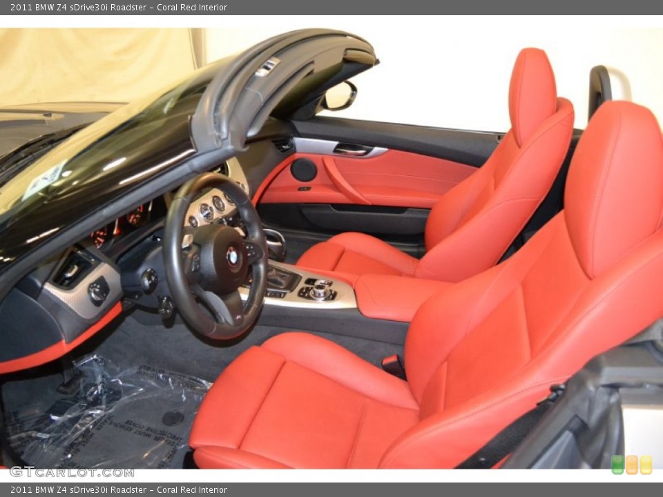 Coral Red Interior Photo for the 2011 BMW Z4 sDrive30i Roadster #55053087