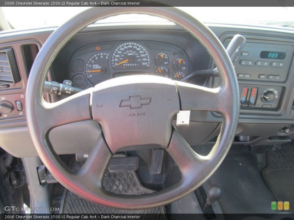 Dark Charcoal Interior Steering Wheel for the 2006 Chevrolet Silverado 1500 LS Regular Cab 4x4 #55054485