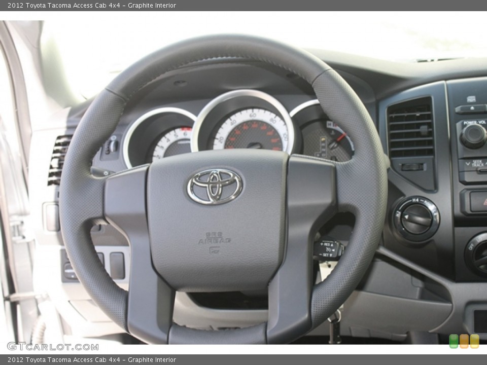 Graphite Interior Steering Wheel for the 2012 Toyota Tacoma Access Cab 4x4 #55056216
