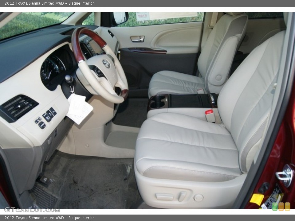 Bisque Interior Photo for the 2012 Toyota Sienna Limited AWD #55056789