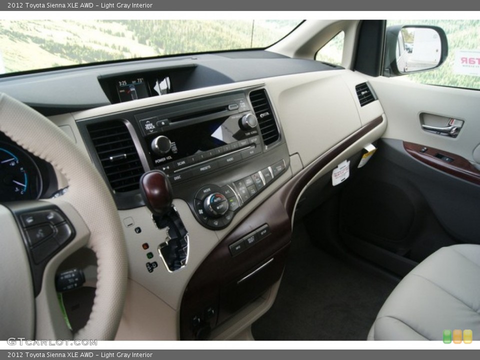 Light Gray Interior Dashboard for the 2012 Toyota Sienna XLE AWD #55056978