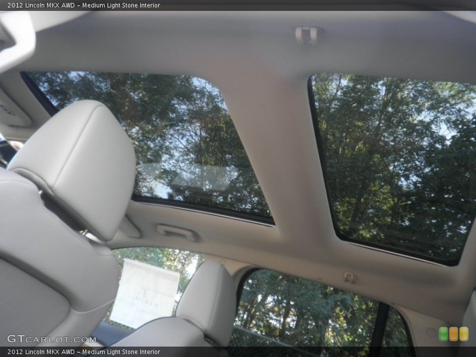 Medium Light Stone Interior Sunroof for the 2012 Lincoln MKX AWD #55058946