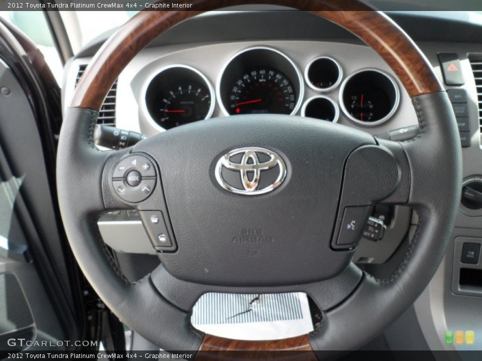 Graphite Interior Steering Wheel for the 2012 Toyota Tundra Platinum CrewMax 4x4 #55060074