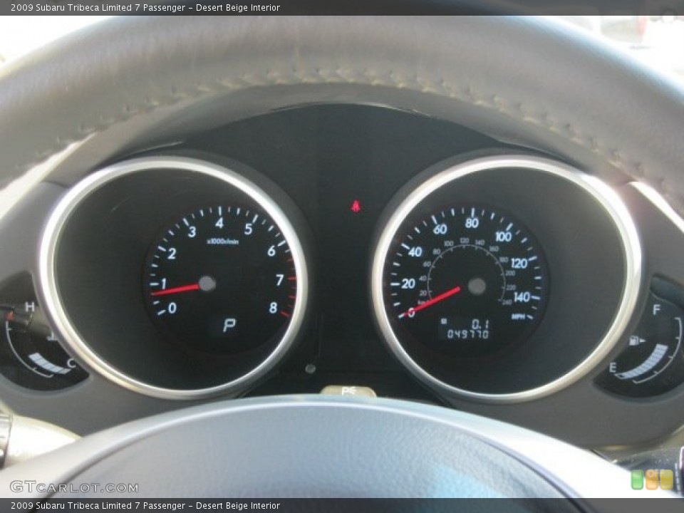 Desert Beige Interior Gauges for the 2009 Subaru Tribeca Limited 7 Passenger #55060176