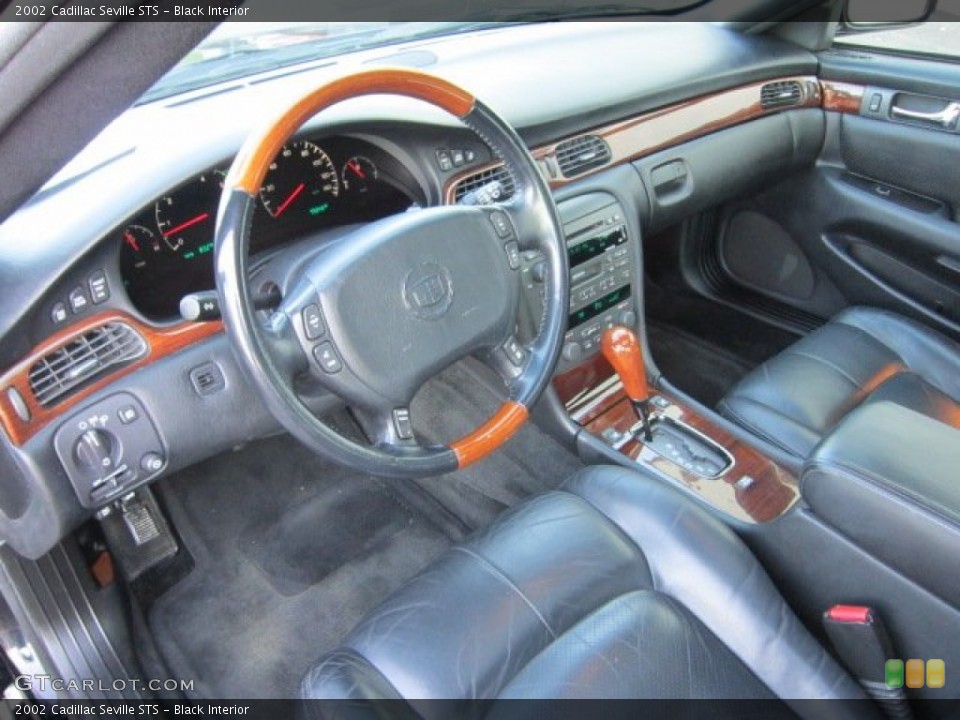 Black 2002 Cadillac Seville Interiors