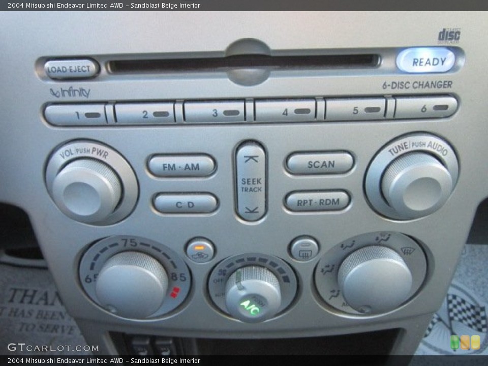 Sandblast Beige Interior Controls for the 2004 Mitsubishi Endeavor Limited AWD #55060584