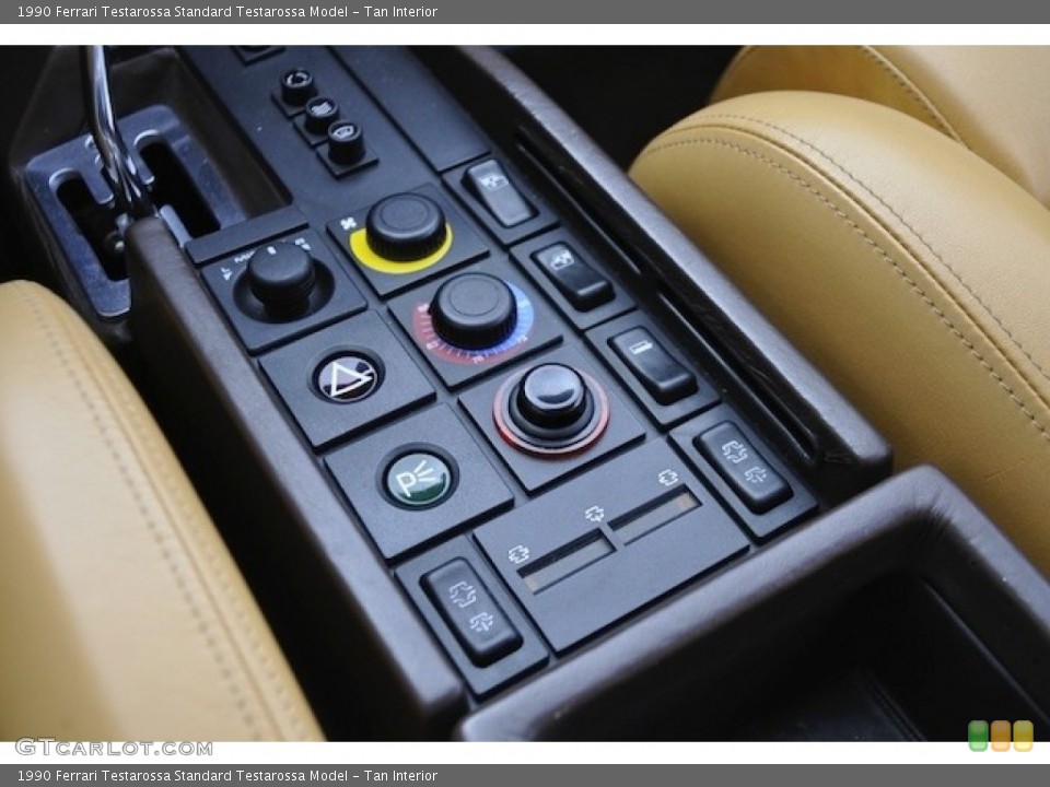 Tan Interior Controls for the 1990 Ferrari Testarossa  #55061484