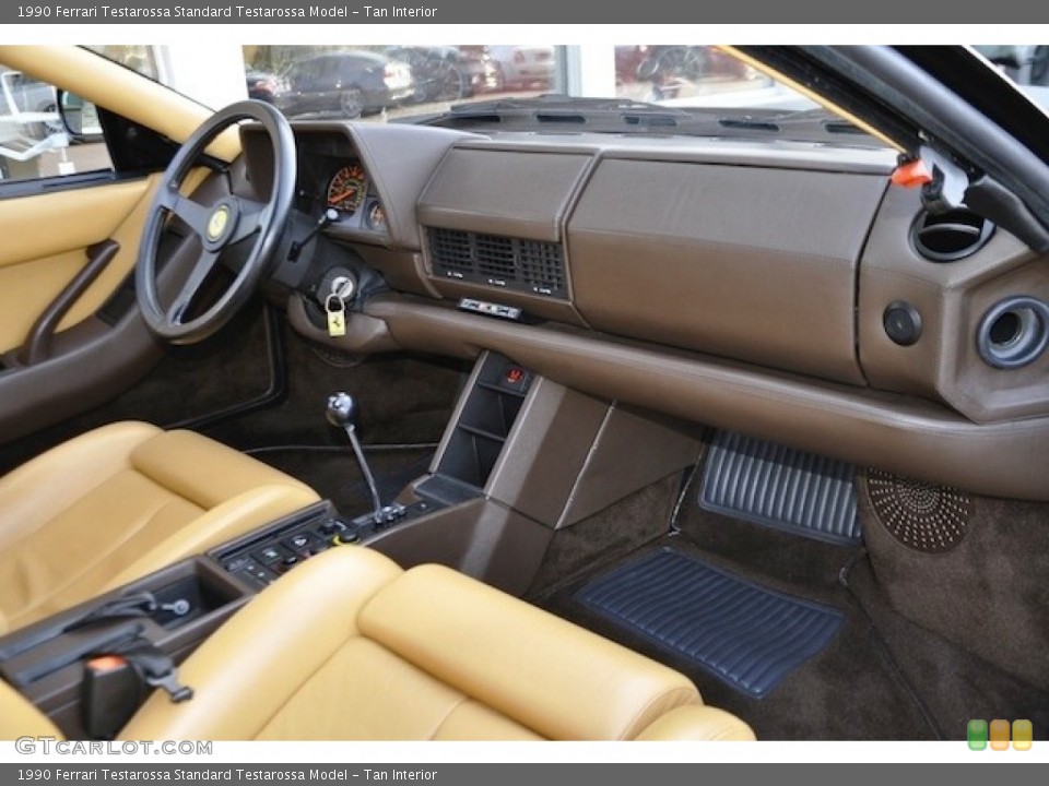 Tan Interior Dashboard for the 1990 Ferrari Testarossa  #55061529