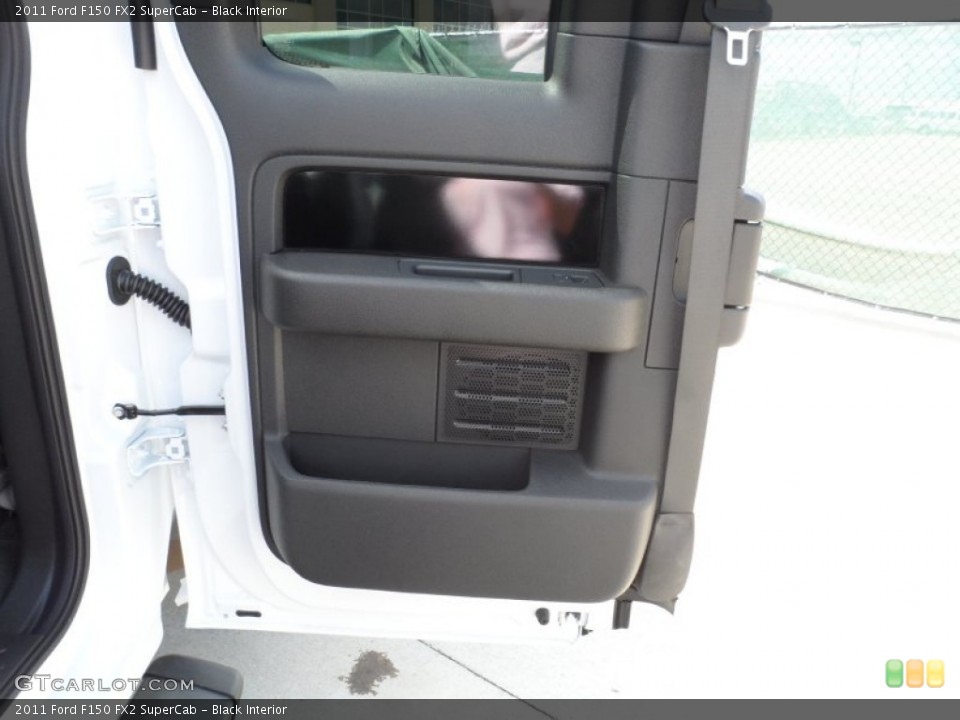 Black Interior Door Panel for the 2011 Ford F150 FX2 SuperCab #55061951