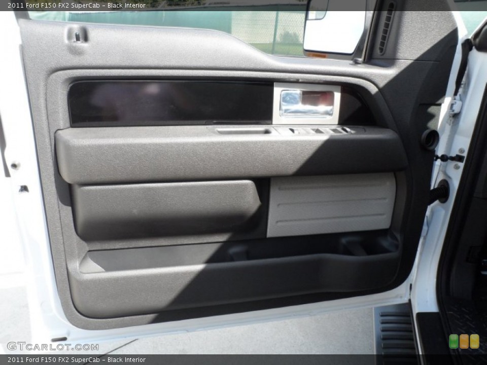 Black Interior Door Panel for the 2011 Ford F150 FX2 SuperCab #55061961