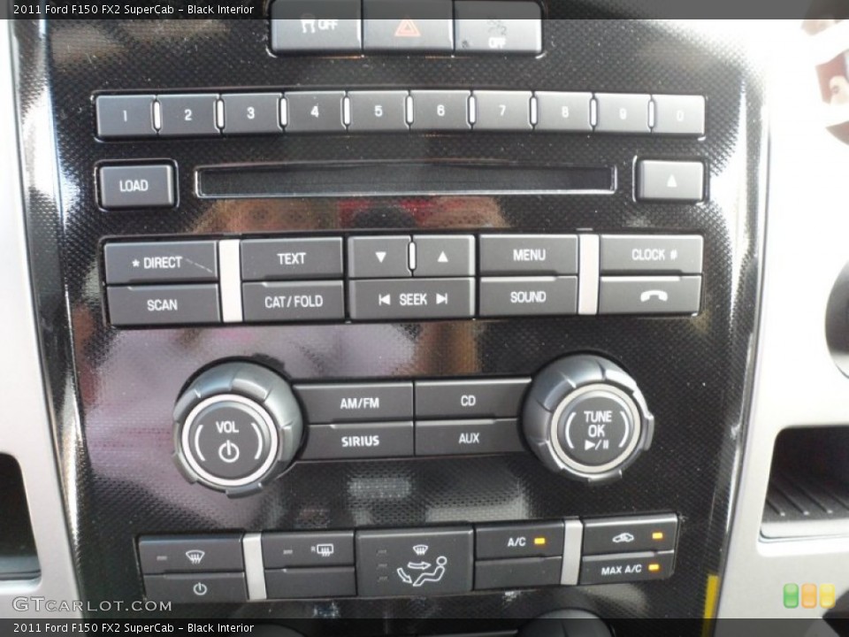 Black Interior Controls for the 2011 Ford F150 FX2 SuperCab #55062004