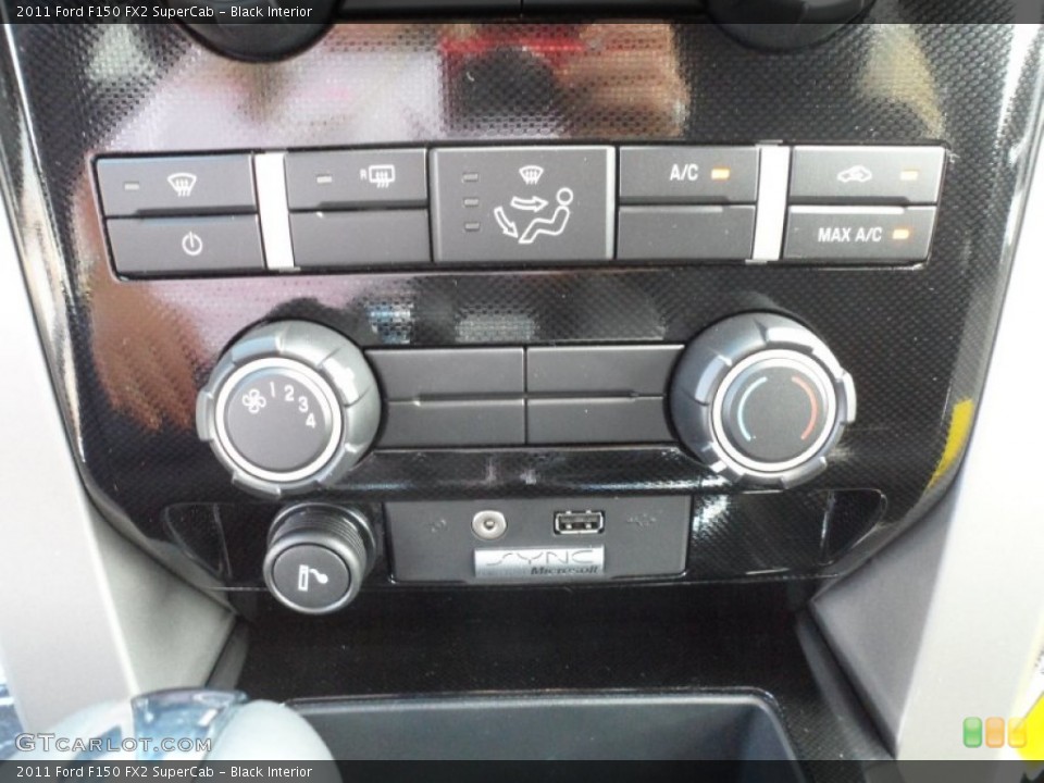 Black Interior Controls for the 2011 Ford F150 FX2 SuperCab #55062012