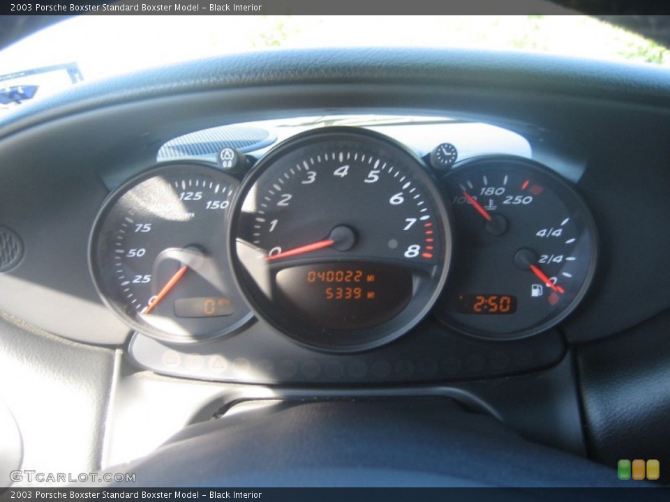 Black Interior Gauges for the 2003 Porsche Boxster  #55062882