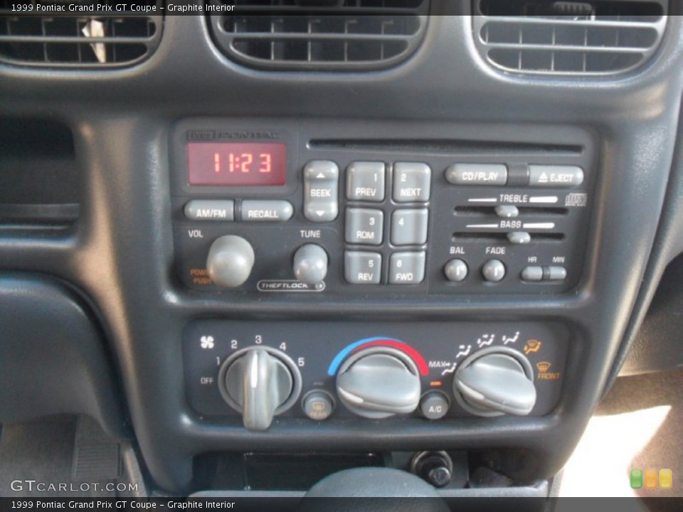 Graphite Interior Audio System for the 1999 Pontiac Grand Prix GT Coupe #55064229