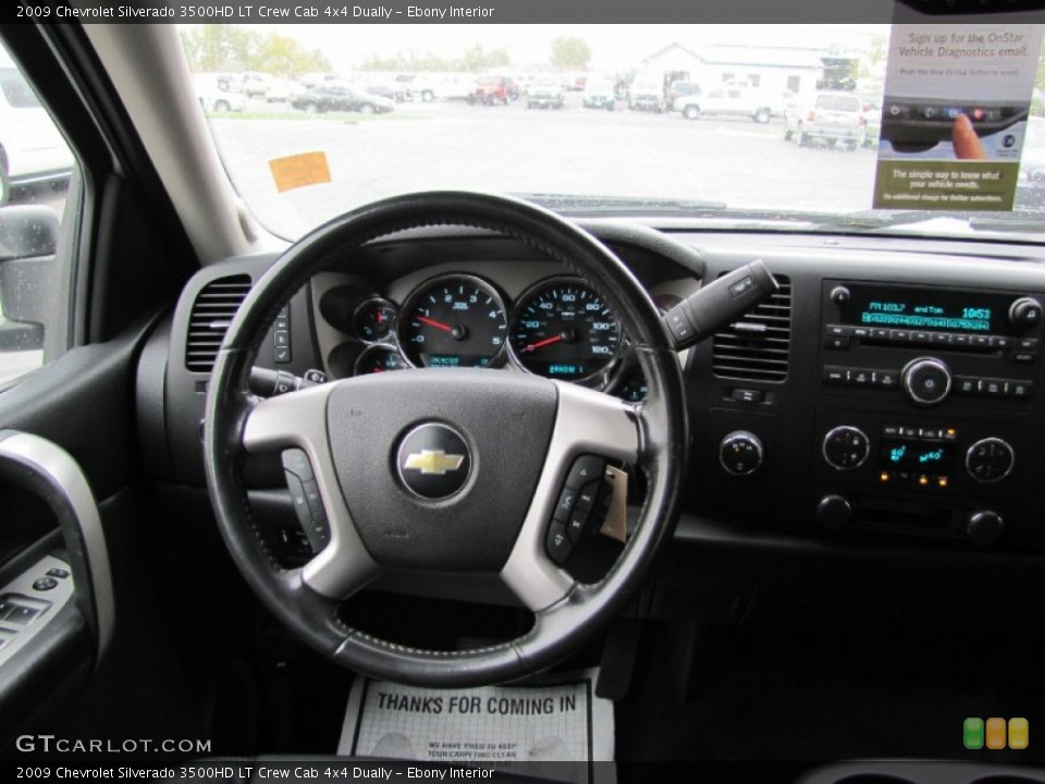 Ebony Interior Dashboard for the 2009 Chevrolet Silverado 3500HD LT Crew Cab 4x4 Dually #55066434