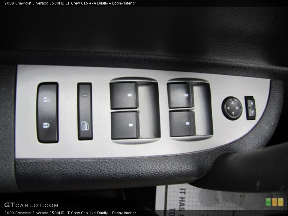 Ebony Interior Controls for the 2009 Chevrolet Silverado 3500HD LT Crew Cab 4x4 Dually #55066470