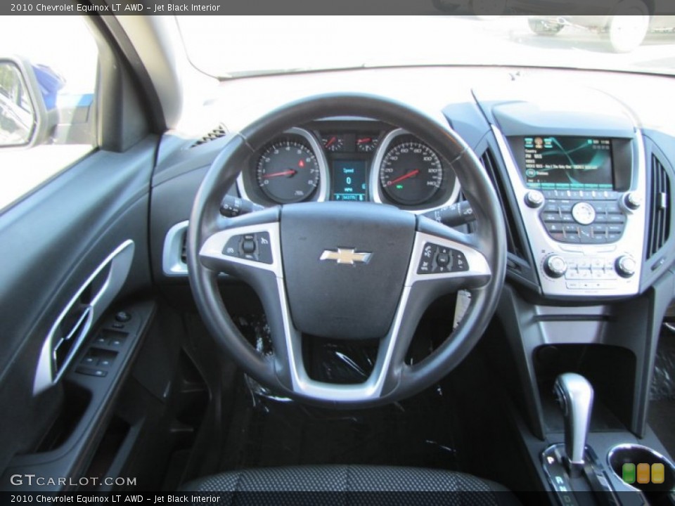 Jet Black Interior Steering Wheel for the 2010 Chevrolet Equinox LT AWD #55067538