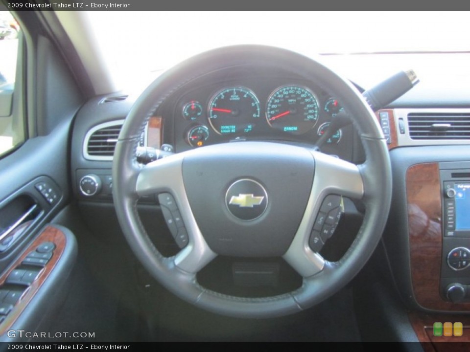 Ebony Interior Steering Wheel for the 2009 Chevrolet Tahoe LTZ #55068048