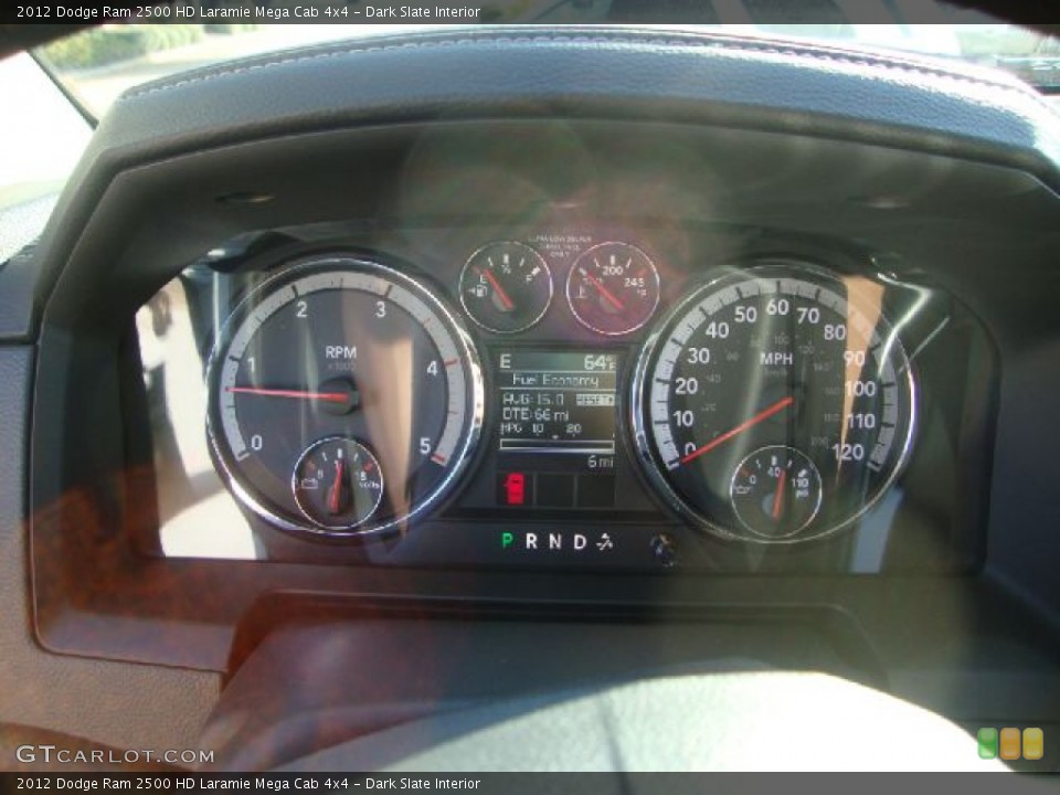 Dark Slate Interior Gauges for the 2012 Dodge Ram 2500 HD Laramie Mega Cab 4x4 #55068063