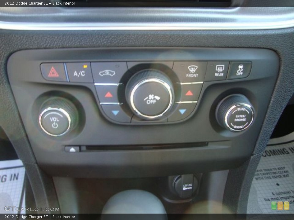 Black Interior Controls for the 2012 Dodge Charger SE #55068099
