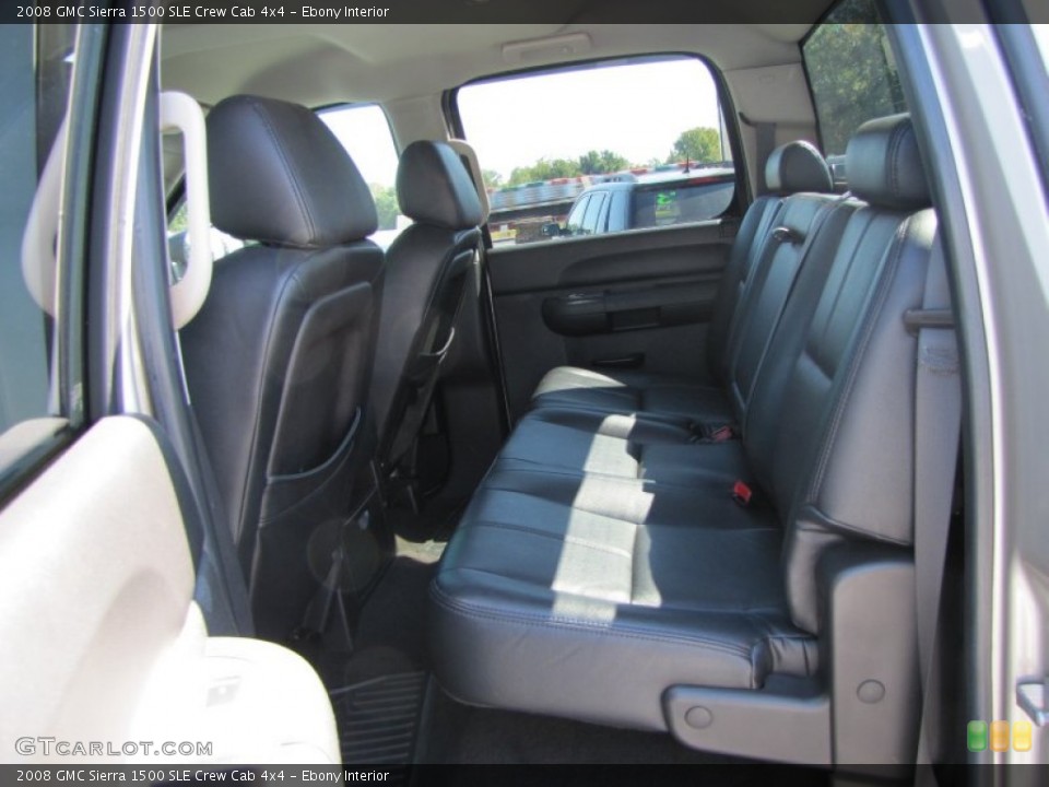 Ebony Interior Photo for the 2008 GMC Sierra 1500 SLE Crew Cab 4x4 #55068168